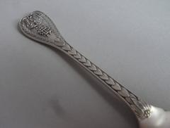 A very rare pair of cast Armorial "Palm" pattern Cake Forks made by George Adams