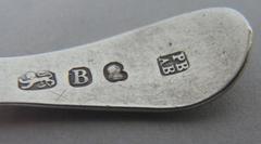Fine George III Caddy Spoon Made in London, 1797 by Peter & Ann Bateman