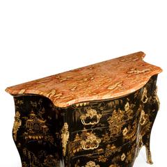 Bombé Commode Black Lacquer