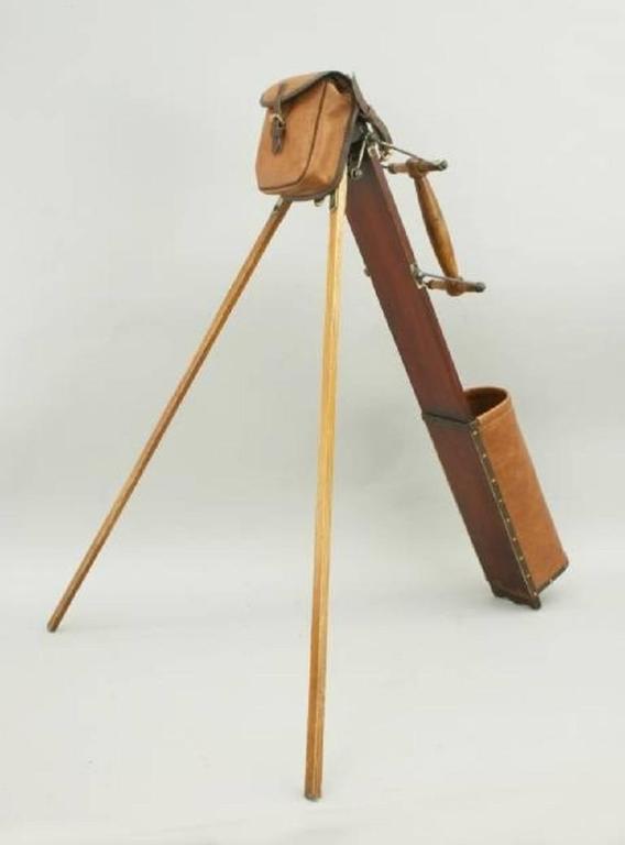 Antique Caddie Golf Bag, Bussey Automaton Caddie For Sale at 1stdibs