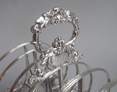 Very Fine George III Toast Rack Made in London in 1805 by Emes & Barnard
