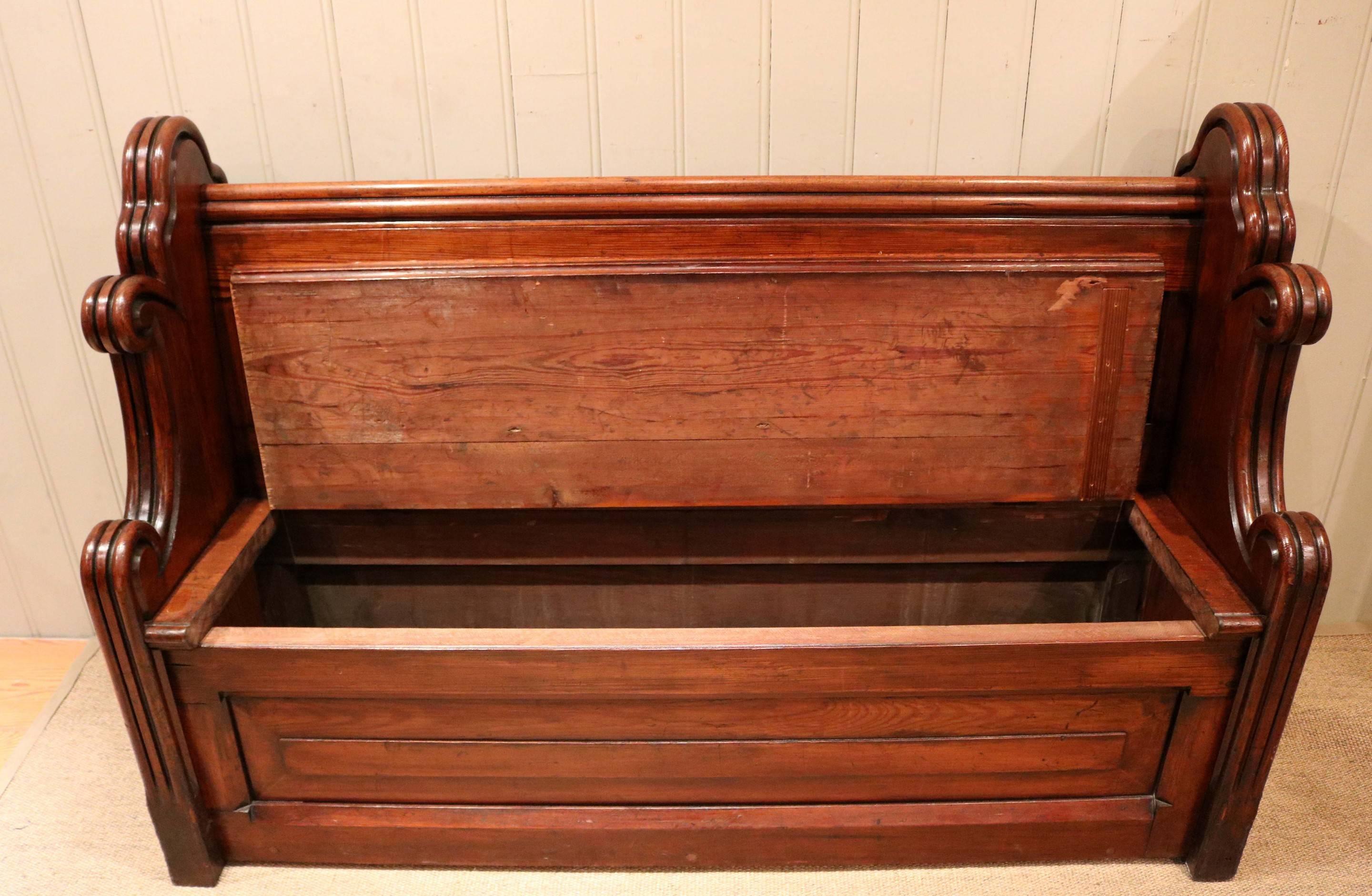 English Pitch Pine Box Pew