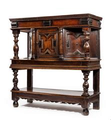 17th Century Oak Court Cupboard