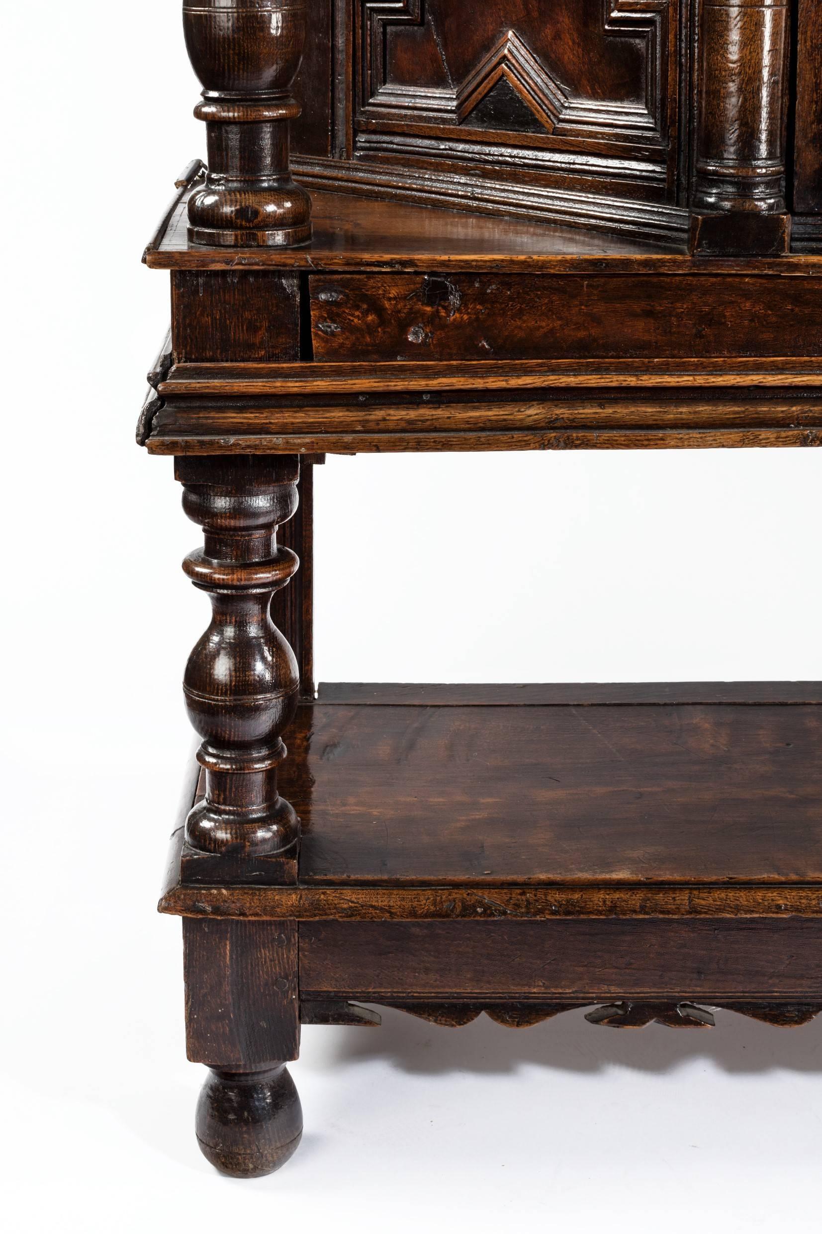 17th century oak cupboard