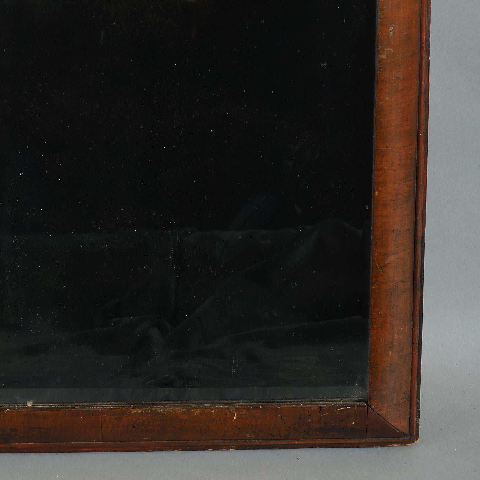 Early 18th Century Queen Anne Period Beveled Walnut Pier Mirror In Good Condition In London, GB