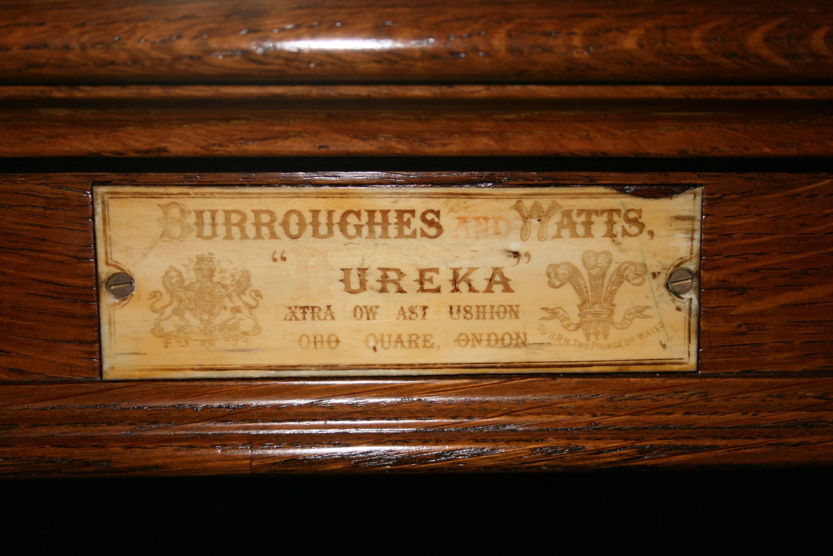 burroughes and watts snooker table
