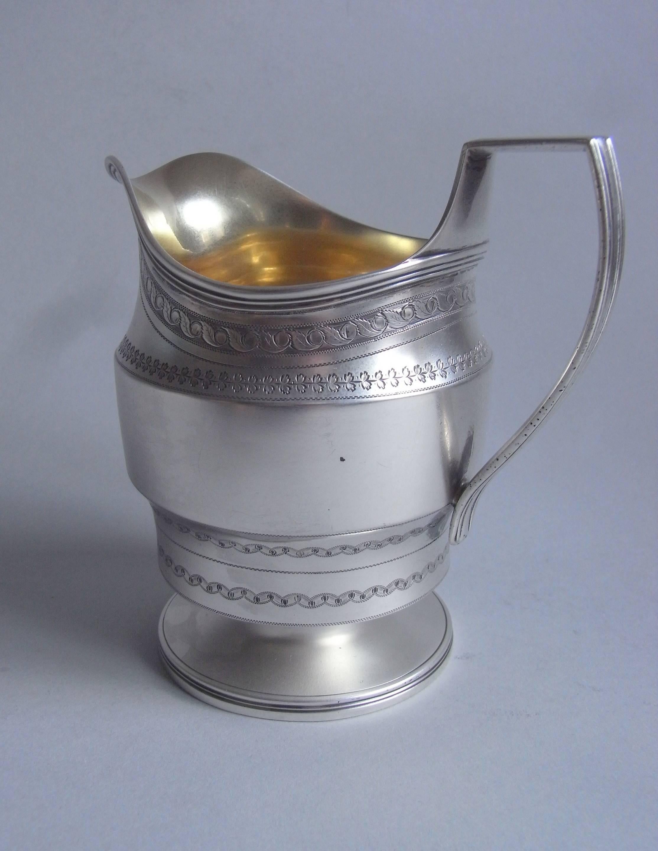 Very Unusual George III Milk Jug Made by Robert & David Hennell In Good Condition In London, GB