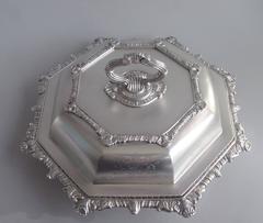 Rare and Very Unusual George III Octagonal Entree Dish by William Fountain