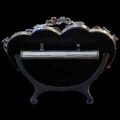 Victorian Silver Mounted Double Heart Photograph Frame