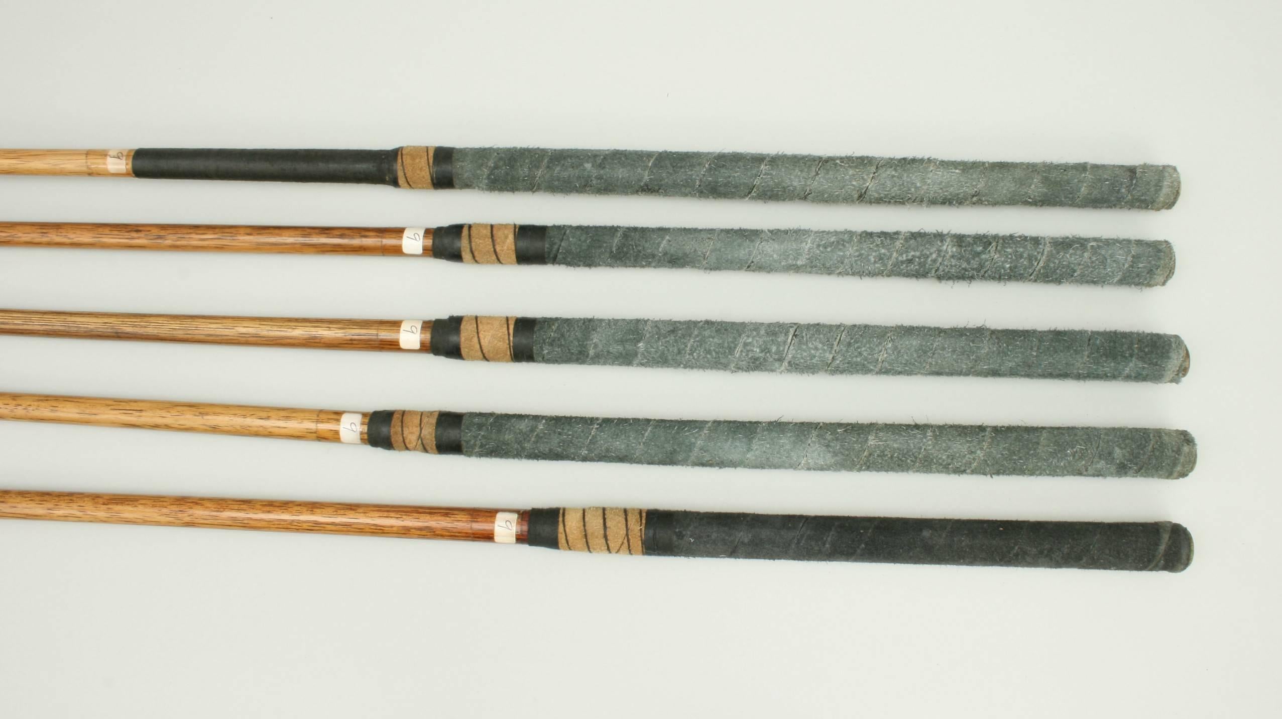 British Vintage Set of Hickory Shafted Golf Clubs, Tom Stewart, St. Andrews