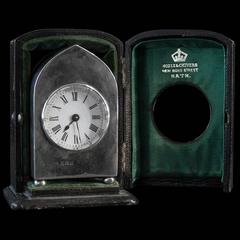 Edwardian Sterling Silver Carriage Clock