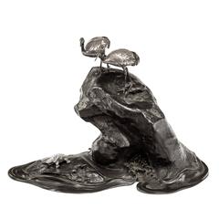 Meiji Period Bronze Okimono