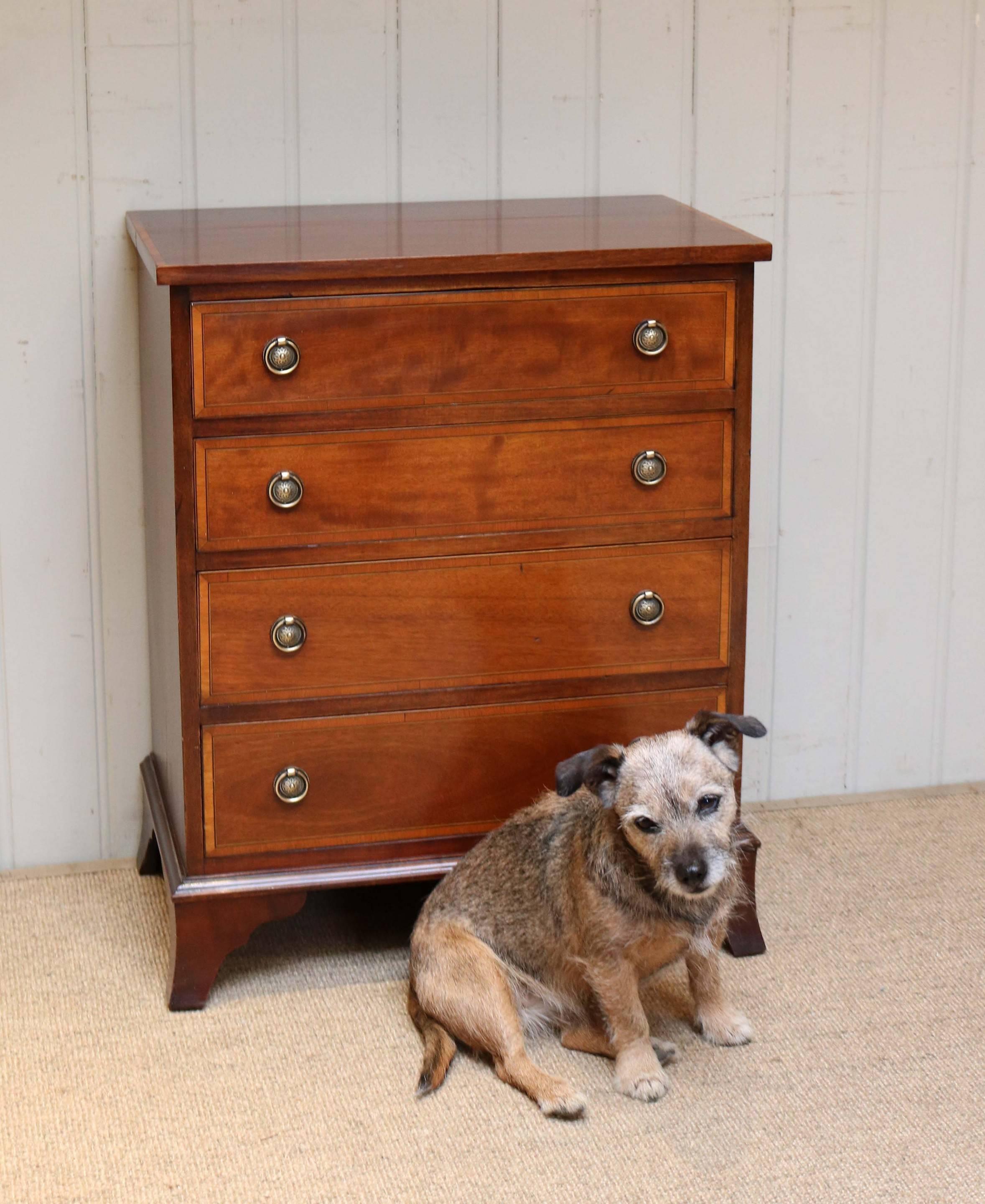 Small Proportioned Mahogany Chest of Drawers 2