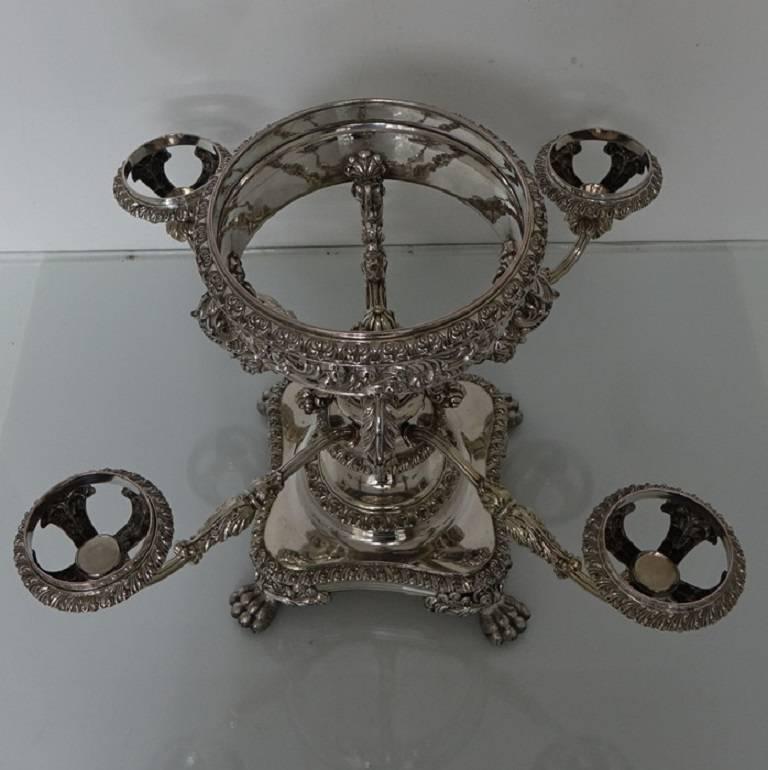 19th Century William IV Antique Old Sheffield Epergne/Centrepiece, circa 1830, 