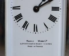 Silver Plated Timepiece Carriage Clock