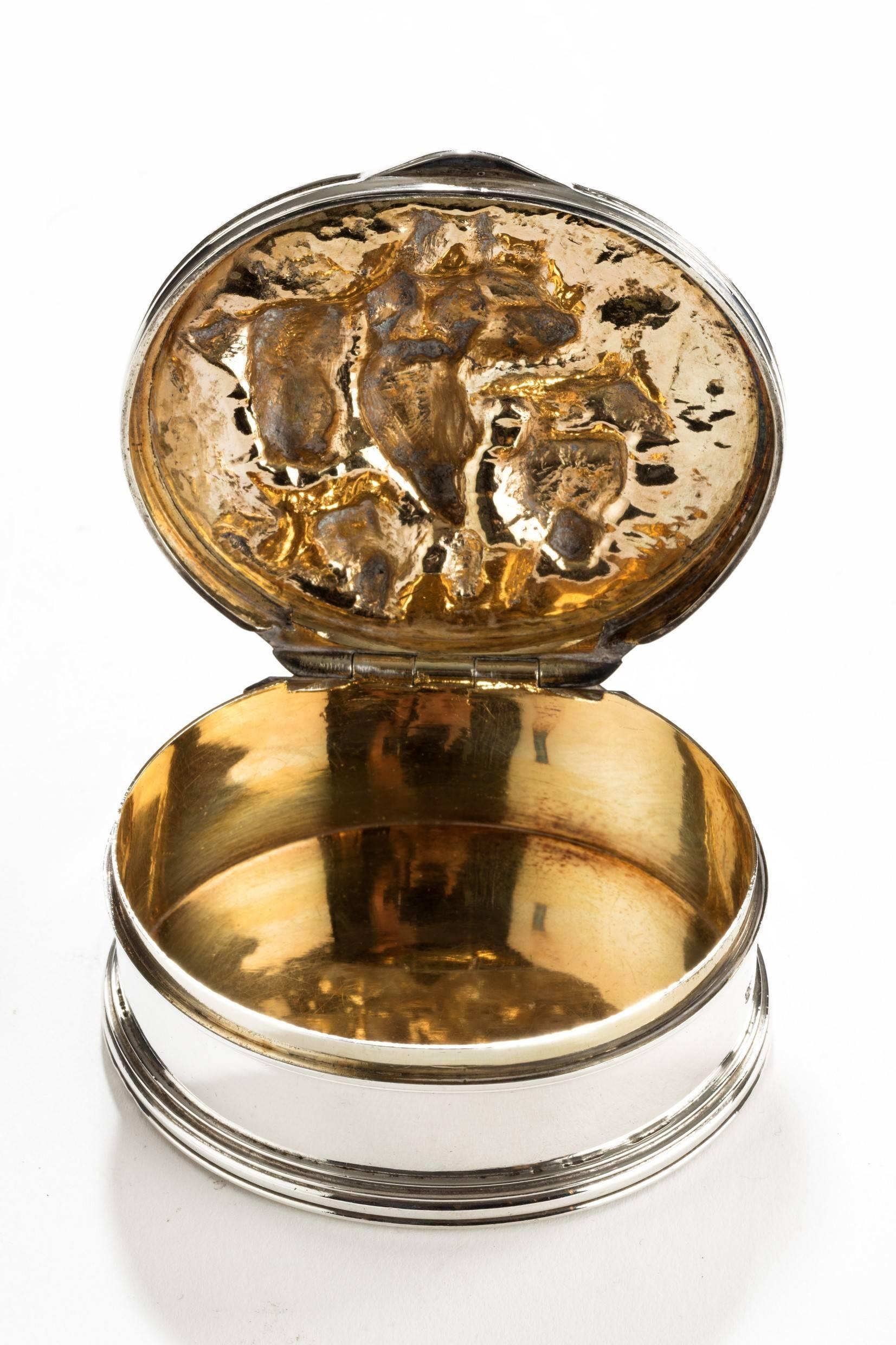 George IV 19th century Silver Snuff Box For Sale