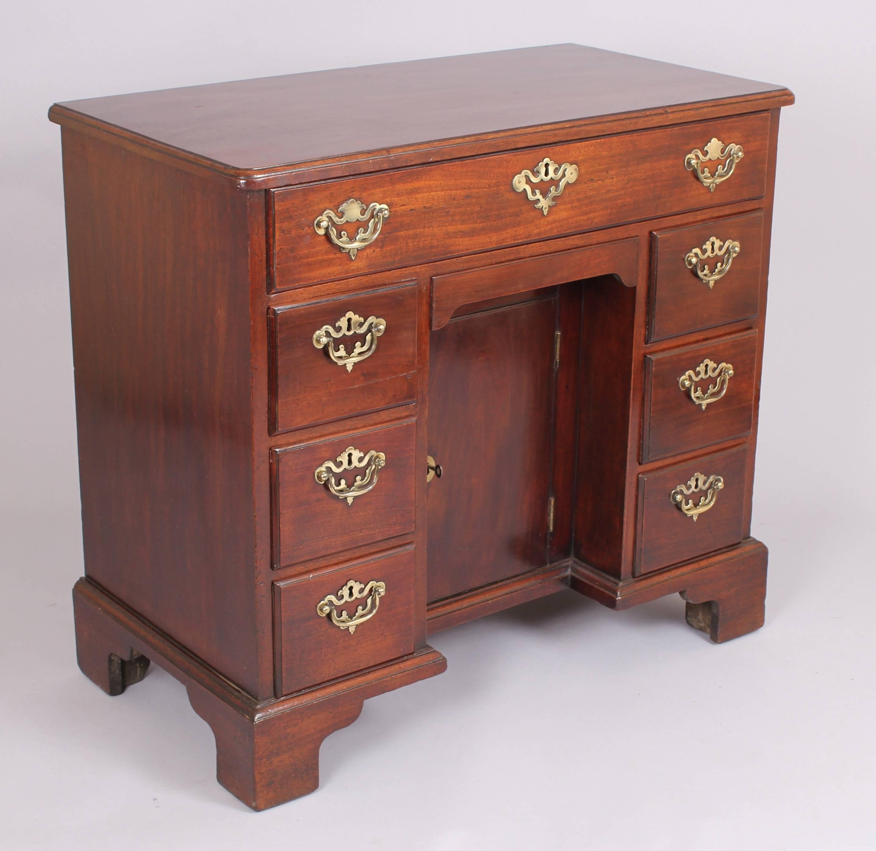 18th Century George II Period Mahogany Kneehole Dressing-Table by Elizabeth Bell of London