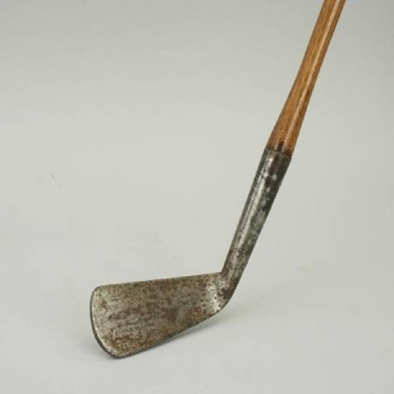 Late 19th Century Vintage Hickory Shafted Forgan Golf Club, Iron