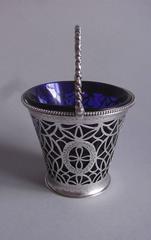 Very Rare George III "Spider's Web" Cream Pail Made by Burrage Davenport