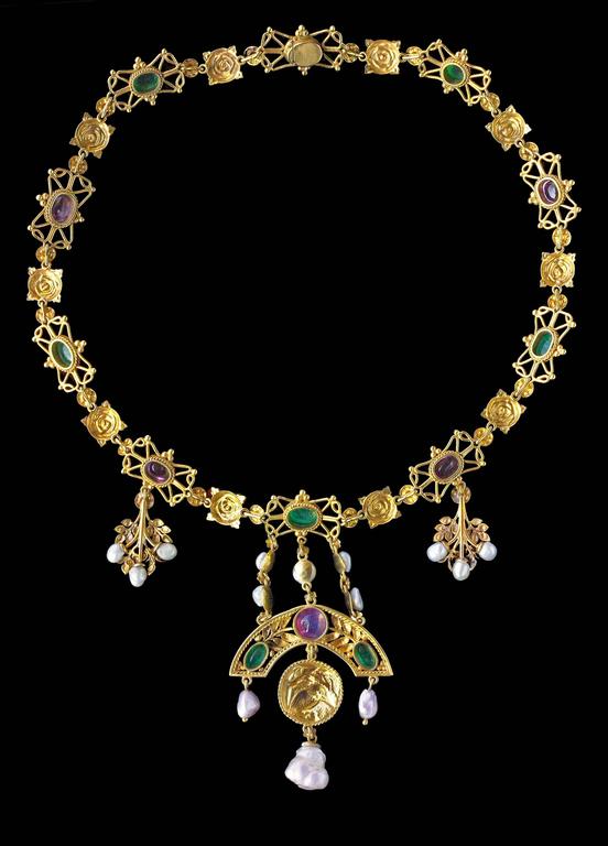 John Paul Cooper the Kingfisher Emerald Pearl Ruby Gold Arts and Crafts