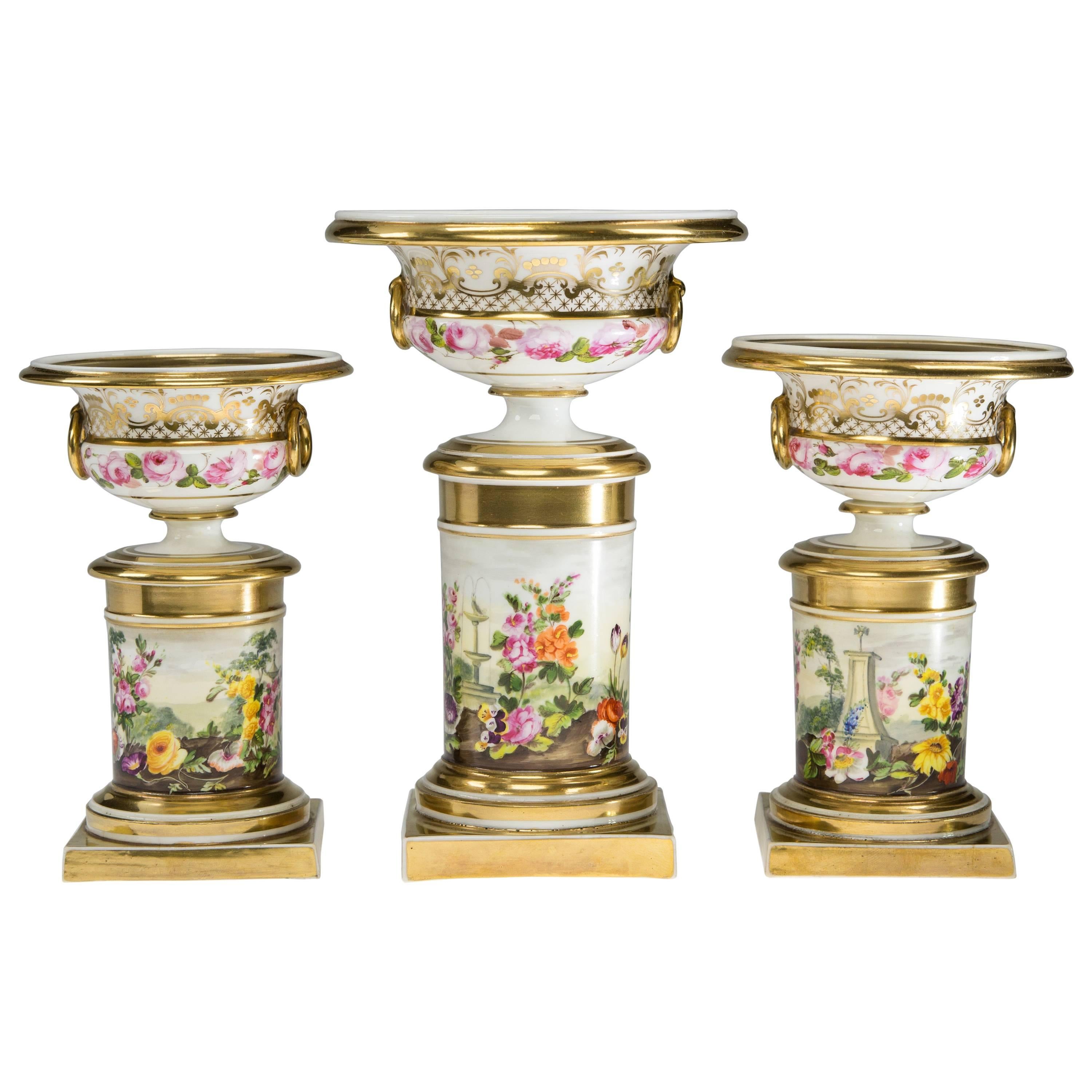 Garniture of urns, c.1815 For Sale