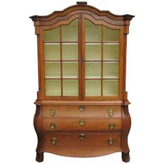 Antique 18th Century Dutch Friesian Oak China Cabinet STRICTLY THIS SATURDAY SALE!
