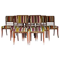 Set of Ten Early 19th Century Mahogany Scandinavian Dining Chairs 2