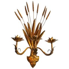 Wheat Sheaves Sconce Maison Charles Style
