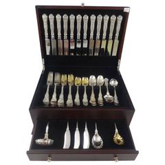 Antique Olympian by Tiffany & Co. Sterling Silver Flatware Set for 12 Service 87 Pieces