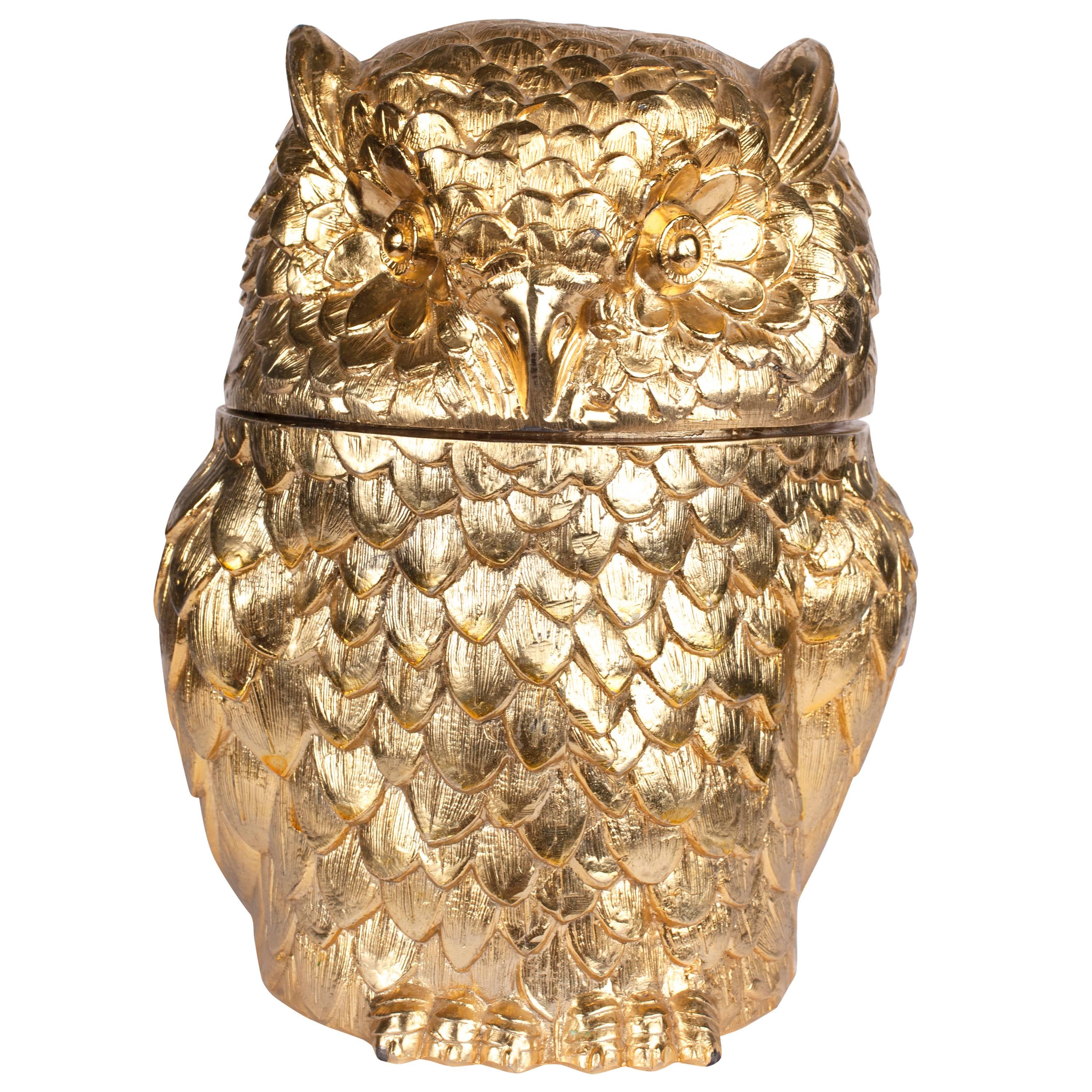 Italian Owl Ice Bucket by Mauro Manetti For Sale