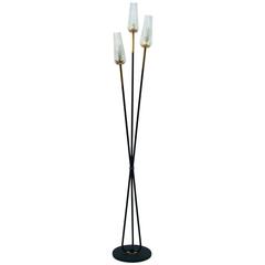 French 1950s Midcentury Floor Lamp in the Manner of Maison Arlus 10