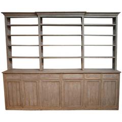 19th Century Large Deux Corps Bookcase from Portugal 