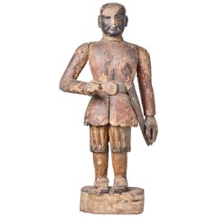 Antique  Wooden Indian Sculpture.. or Personal Guard!