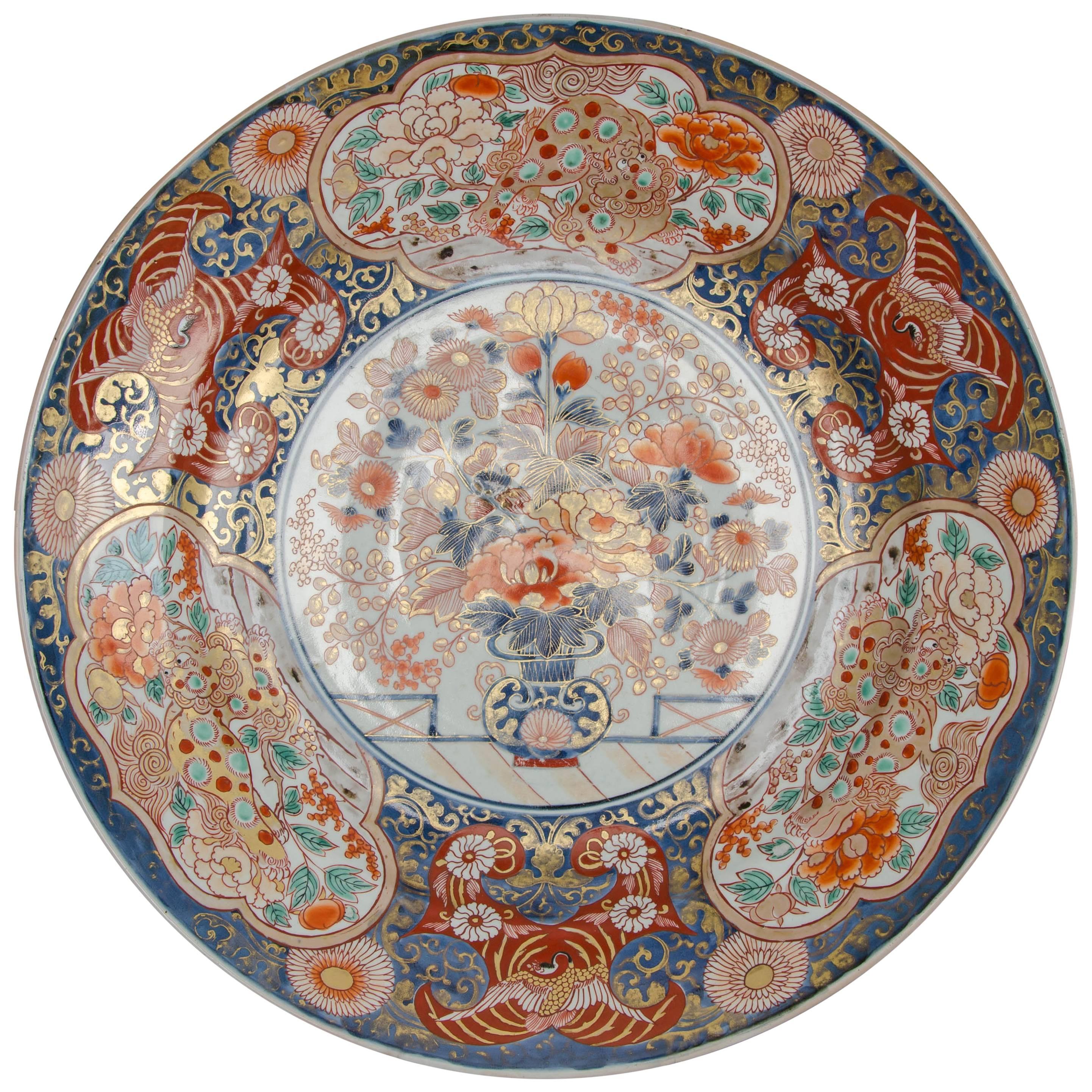Large Japanese Imari Charger, circa 1700