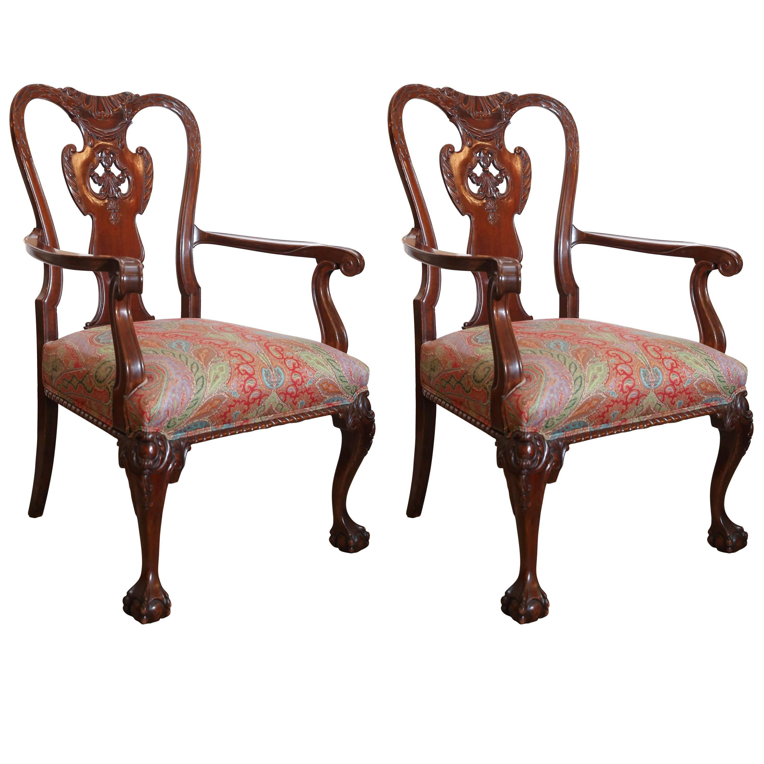 Set of Twelve Irish Georgian Dining Chairs