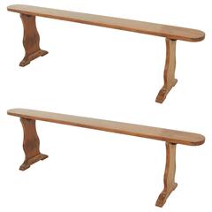 Narrow Bench with "Dutch" Style Legs ( Two Available )