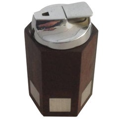 Hans Hansen Rosewood Lighter with Sterling Silver Inlay