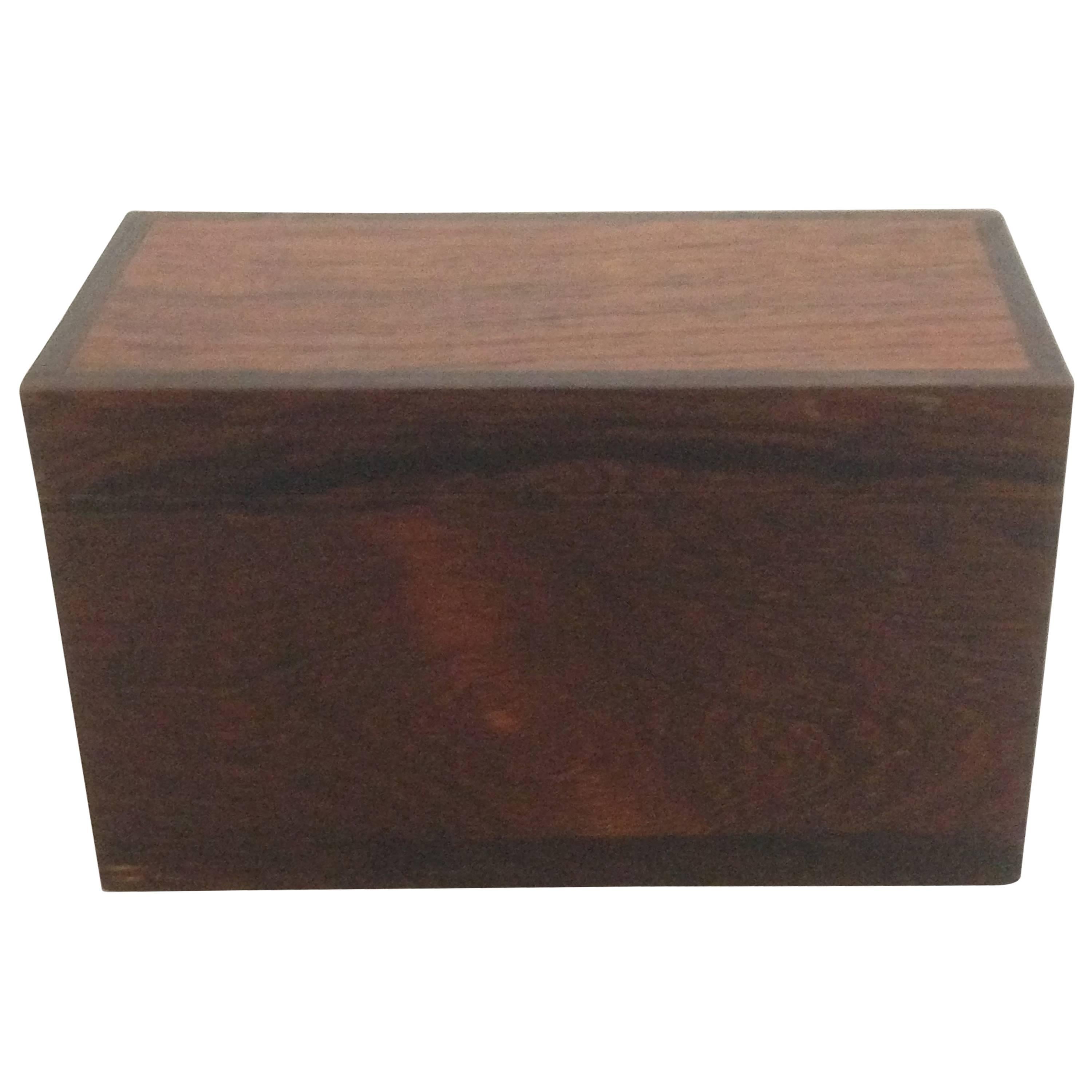 Danish Rosewood Box for Cards For Sale