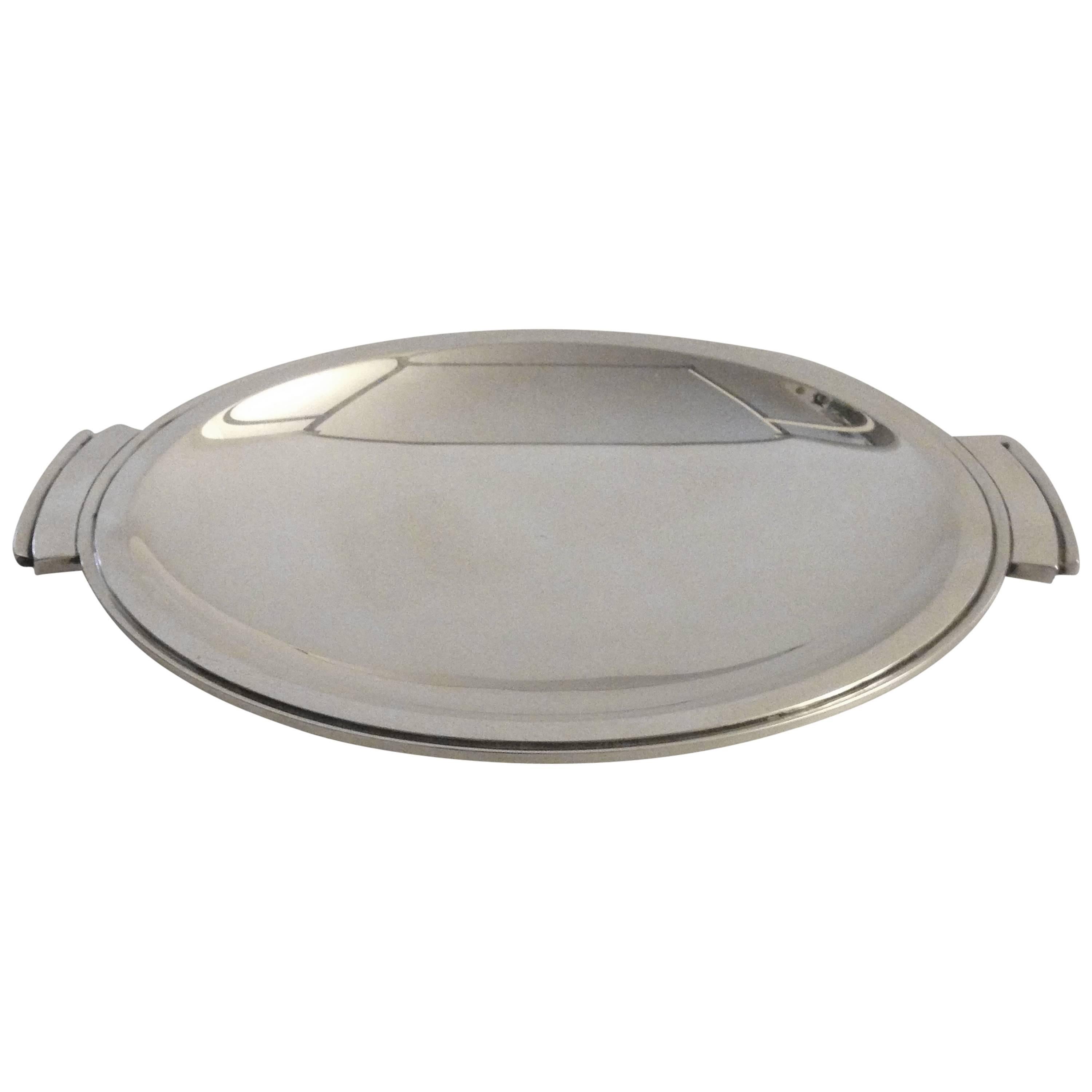 Georg Jensen Pyramid Sterling Silver Tray by Harald Nielsen For Sale