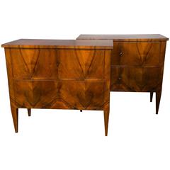 Pair of Biedermeier Style Chests