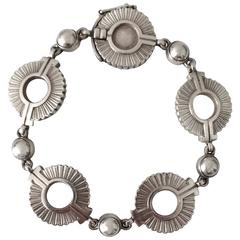 Vintage Georg Jensen Sterling Silver Art Deco Bracelet