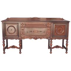 1920s Long Spanish Revival Sideboard 