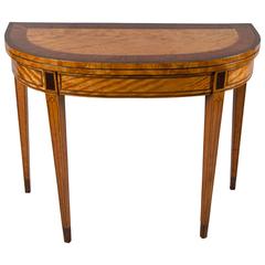18th Century Satinwood Card Table