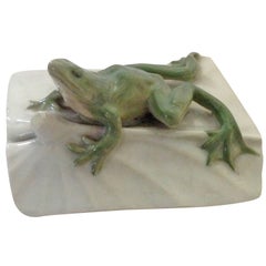 Royal Copenhagen Art Nouveau Frog Paperweight