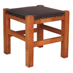 Small Arts & Crafts Foot Stool by Barber Bros 8