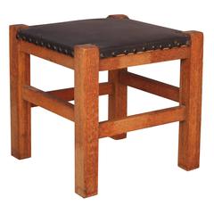 Small Arts & Crafts Foot Stool by Barber Bros