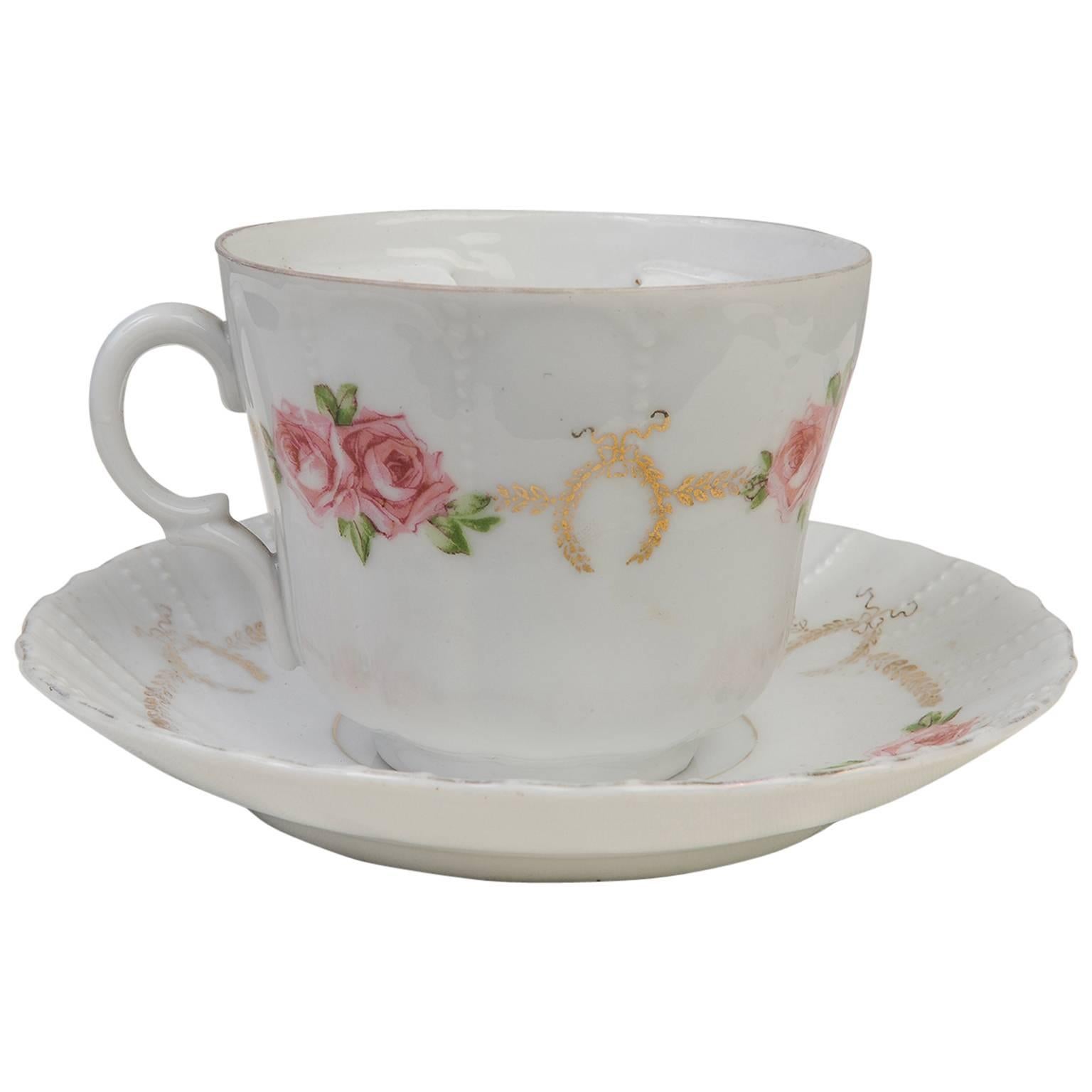 English Vintage Tea Cup for Mustache