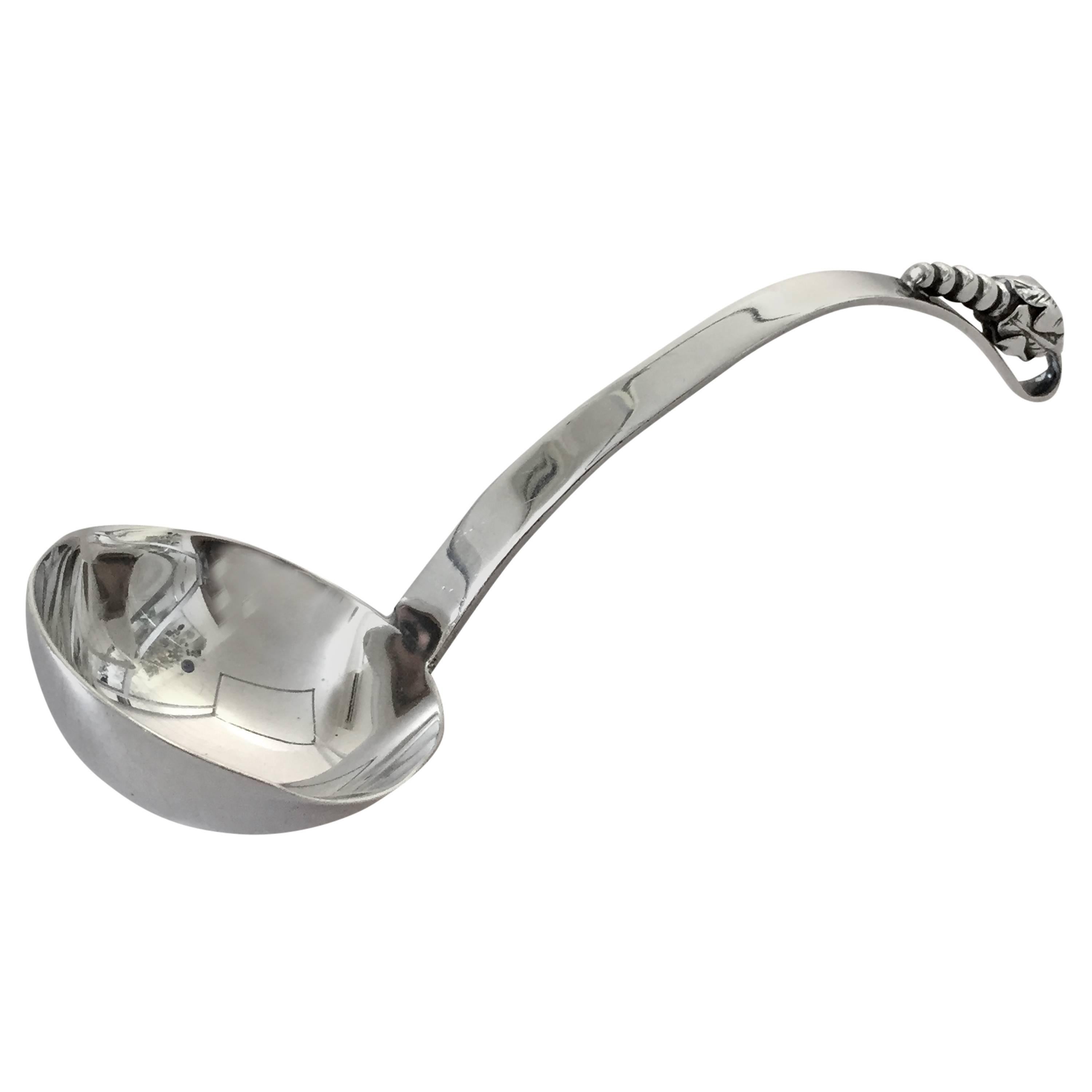 F. Ramirez Sterling Silver Gravy Spoon from Mexico Jensen Style