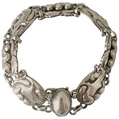 Georg Jensen Sterling Silver Bracelet with Doves