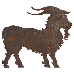The Goat, Part of a Menagerie of Vintage NY Animals in Cut Steel